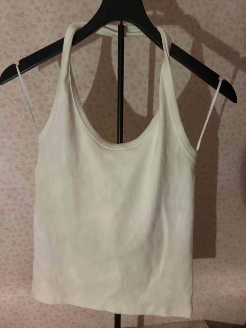 H&M Cream Scoop Neck Tank Top